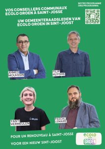 Une nouvelle équipe Ecolo-Groen au conseil communal de Saint-Josse !